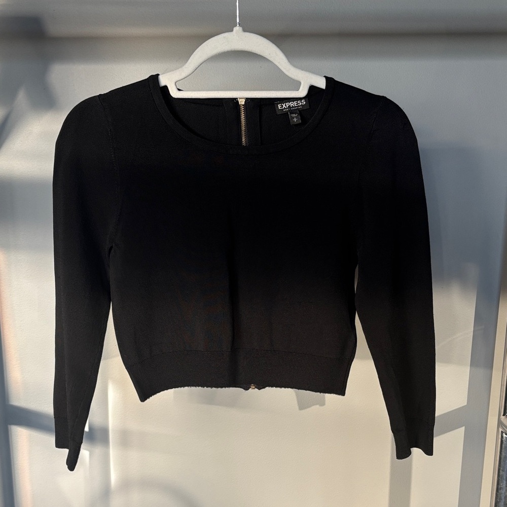 Express Black Crop Top for Women